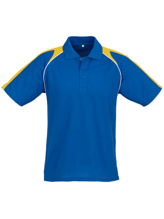 Mens Triton Polo - Royal/Gold