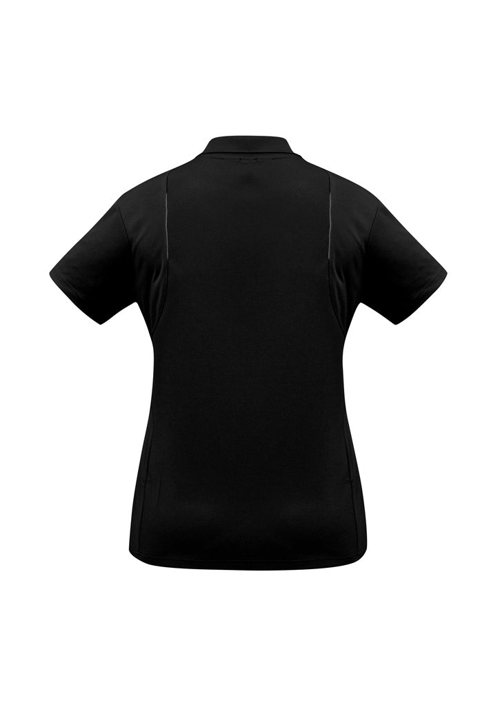 Ladies United Short Slv Polo - Black/Ash