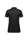 Womens Focus Short Sleeve Polo - Black/Red