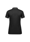 Womens Focus Short Sleeve Polo - Black/White