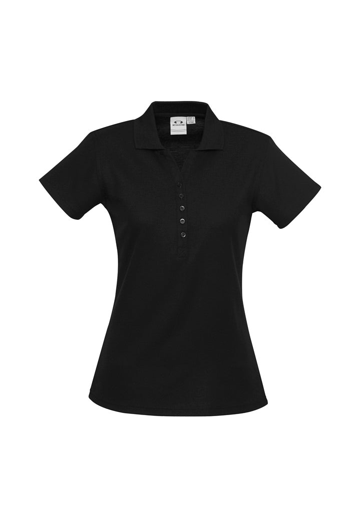 Crew Ladies Polo Shirt - Black