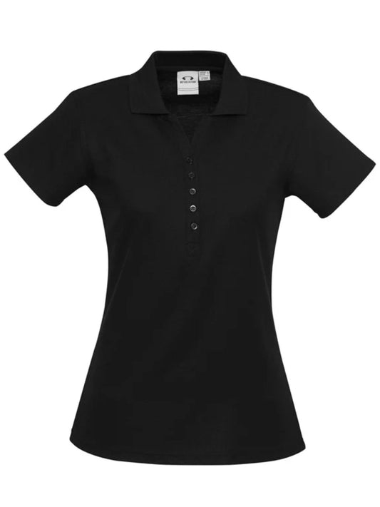 Crew Ladies Polo Shirt - Black