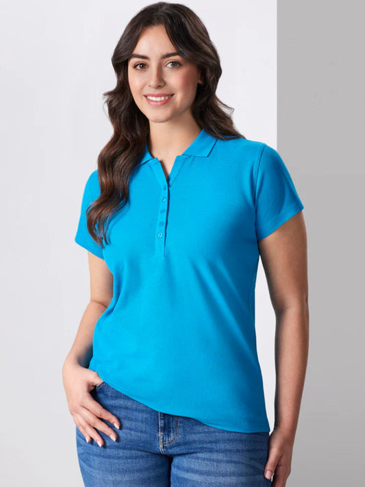 Crew Ladies Polo Shirt - Cyan