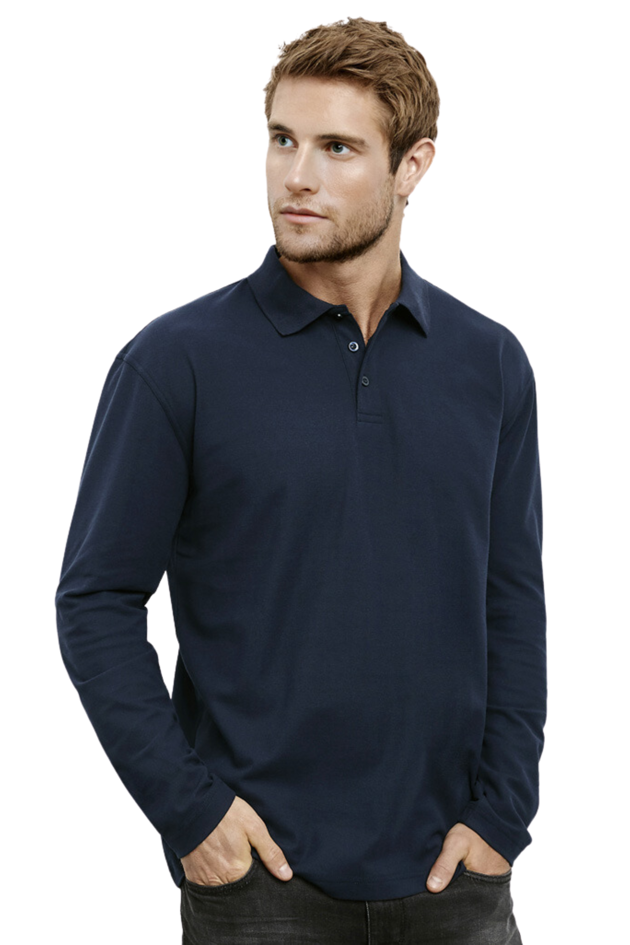 Crew Mens L/S Polo