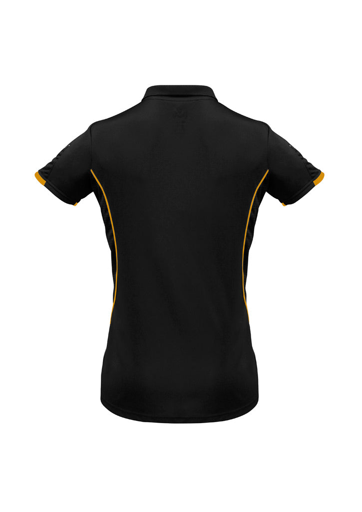 Women's Razor Polo - Black/Gold