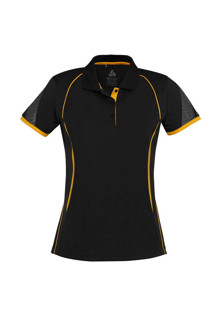 Women's Razor Polo - Black/Gold