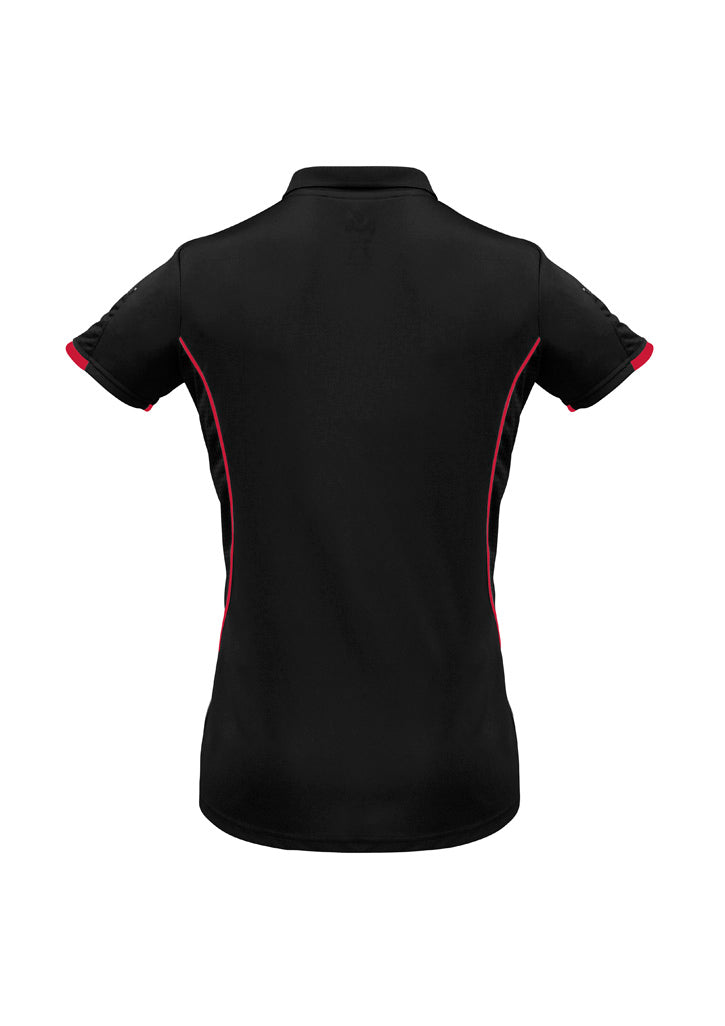 Women's Razor Polo - Black/Red