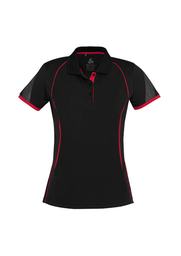 Women's Razor Polo - Black/Red