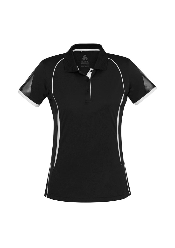 Women's Razor Polo - Black/White