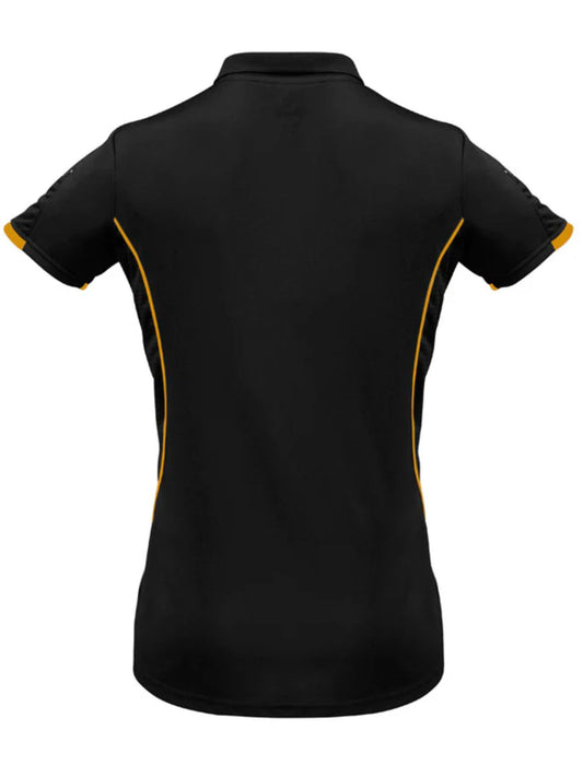 Women's Razor Polo - Black/Gold