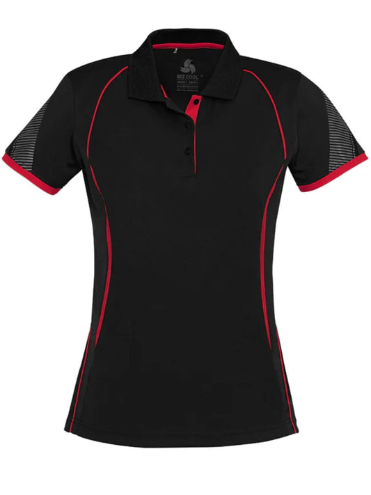 Women's Razor Polo - Black/Red