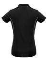 Women's Razor Polo - Black/White