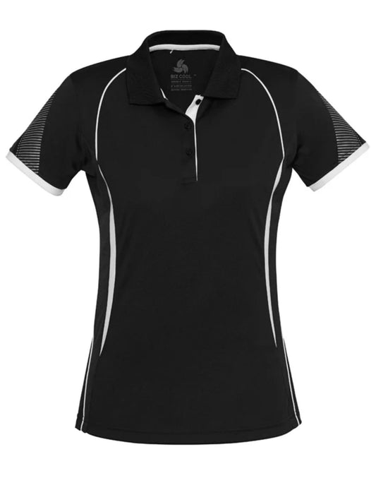 Women's Razor Polo - Black/White