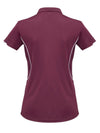 Women's Razor Polo - Maroon/White