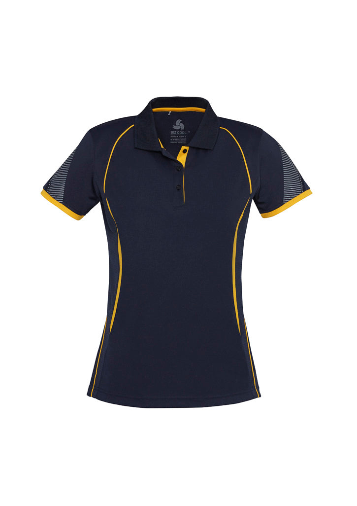 Women's Razor Polo - Navy/Gold