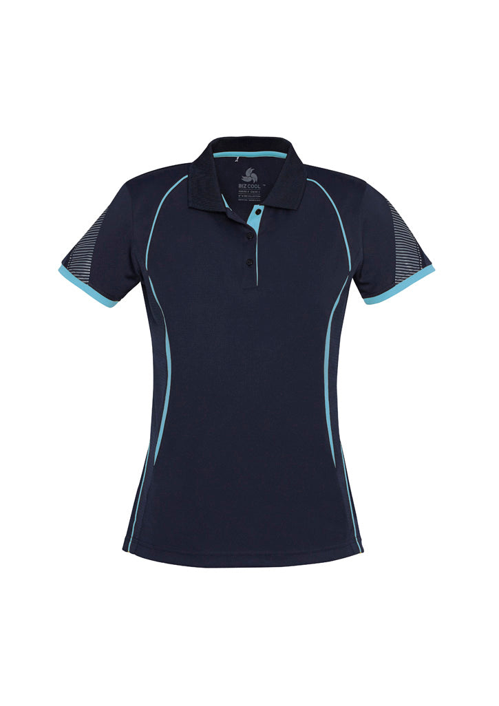 Women's Razor Polo - Navy/Sky