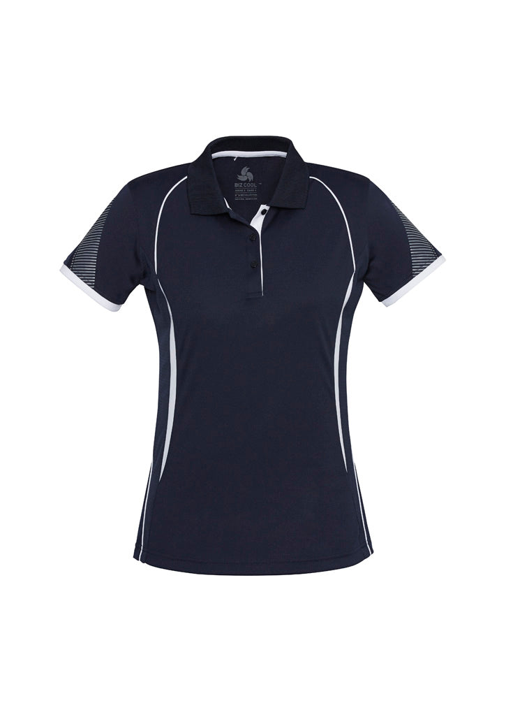 Women's Razor Polo - Navy/White