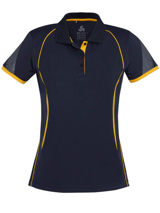 Women's Razor Polo - Navy/Gold