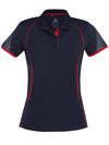Women's Razor Polo - Navy/Red