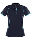 Women's Razor Polo - Navy/Sky