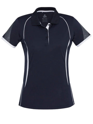 Women's Razor Polo - Navy/White