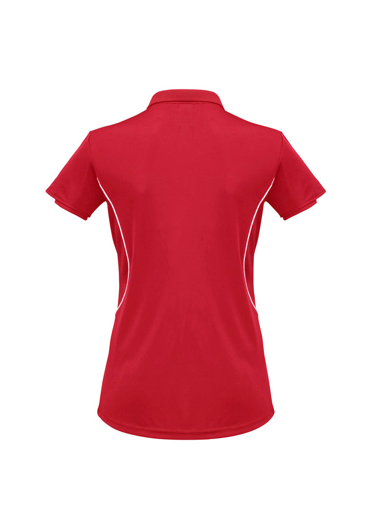 Women's Razor Polo - Red/White