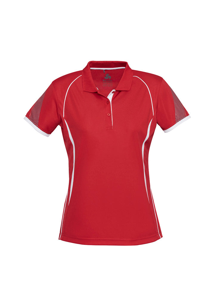 Women's Razor Polo - Red/White