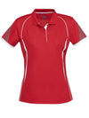 Women's Razor Polo - Red/White
