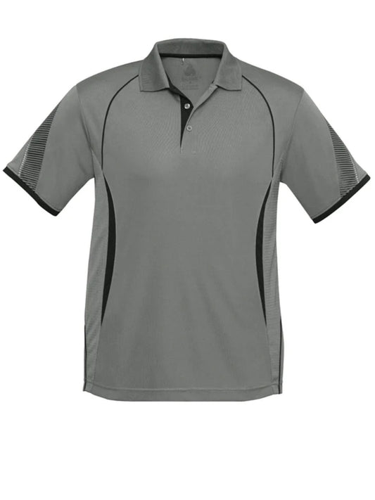 Razor Mens Polo Shirt - Ash/Black
