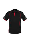 Razor Mens Polo Shirt - Black/Red