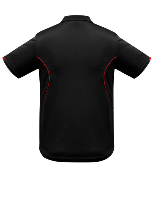 Razor Mens Polo Shirt - Black/Red