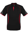 Razor Mens Polo Shirt - Black/Red