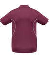 Razor Mens Polo Shirt - Maroon/White