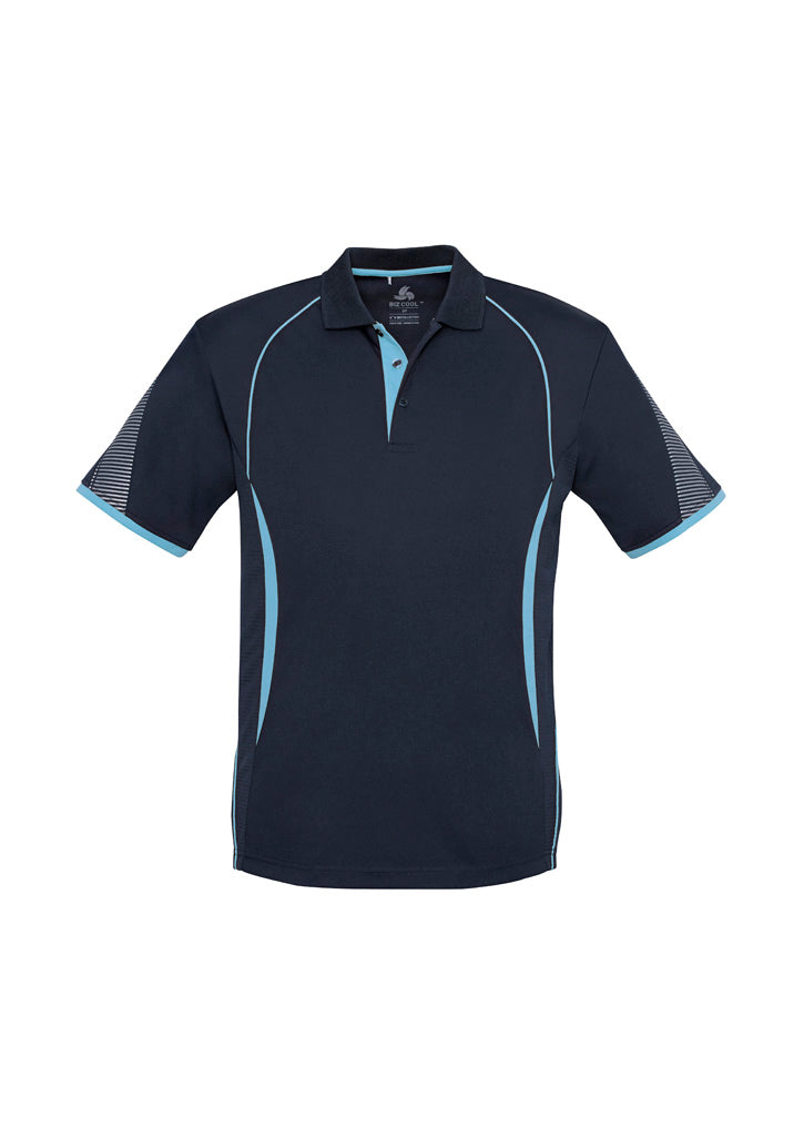 Razor Mens Polo Shirt - Navy/Sky