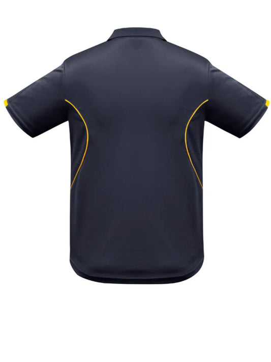 Razor Mens Polo Shirt - Navy/Gold