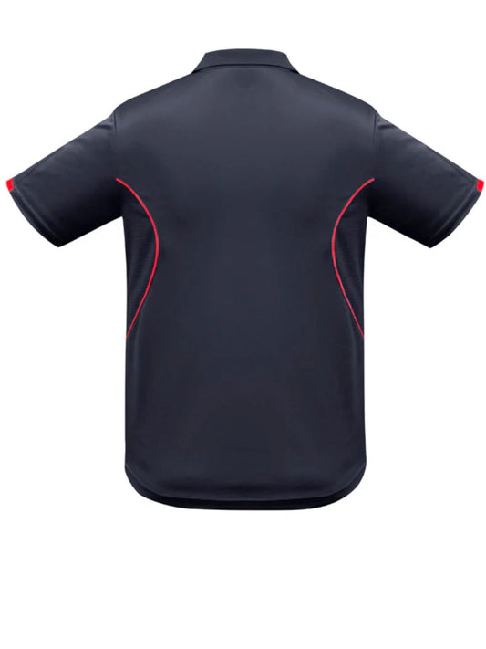 Razor Mens Polo Shirt - Navy/Red