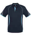 Razor Mens Polo Shirt - Navy/Sky