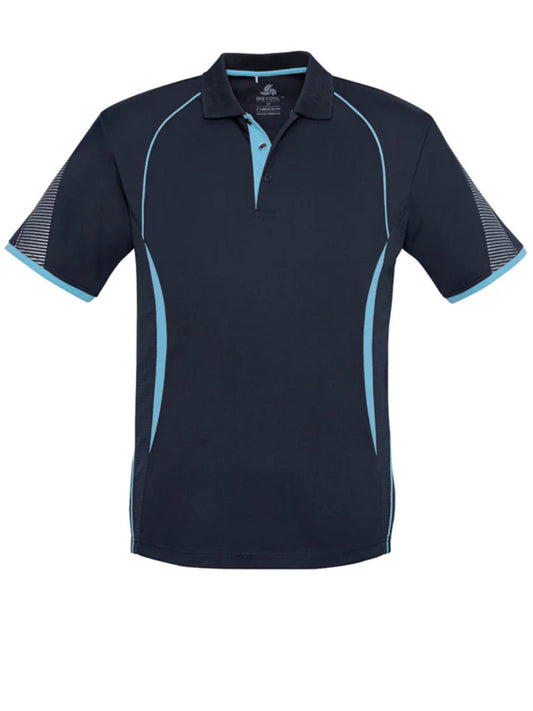 Razor Mens Polo Shirt - Navy/Sky