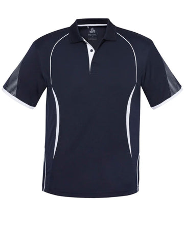 Razor Mens Polo Shirt - Navy/White