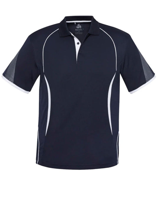 Razor Mens Polo Shirt - Navy/White