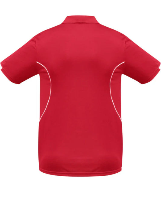 Razor Mens Polo Shirt - Red/White