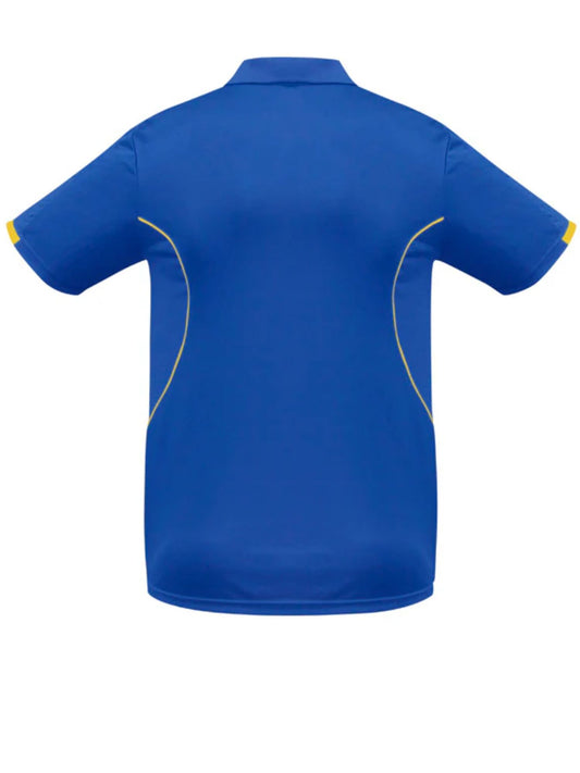 Razor Mens Polo Shirt - Royal/Gold