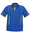Razor Mens Polo Shirt - Royal/Gold