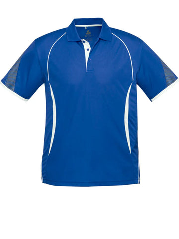Razor Mens Polo Shirt - Royal/White