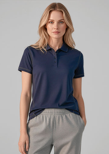 Womens Dart Short Sleeve Polo