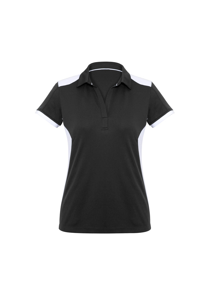 Ladies Rival Polo - Black/White