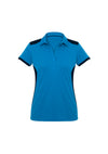 Ladies Rival Polo - Cyan/Navy