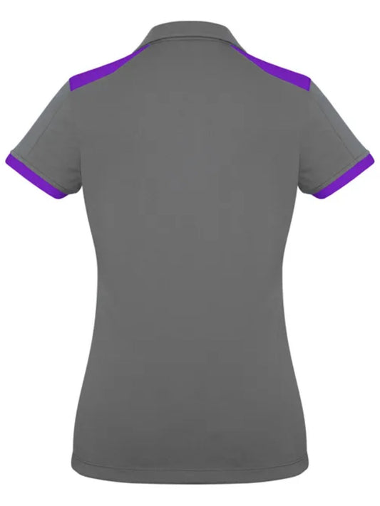 Ladies Rival Polo - Silver/Purple