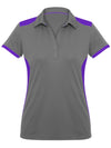 Ladies Rival Polo - Silver/Purple