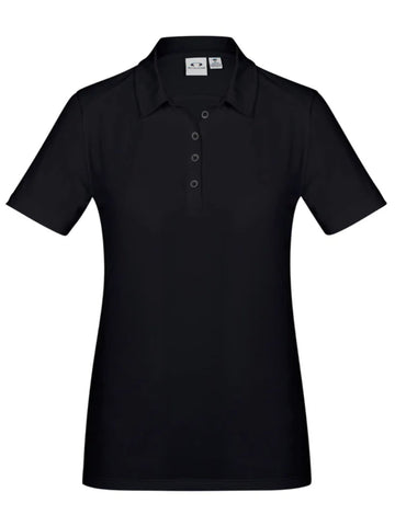 Ladies Aero Polo - Solid Black